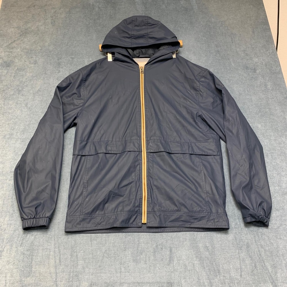 Weatherproof Vintage Rain Jacket Men Medium Blue Full Zip Mesh Lined Windbreaker